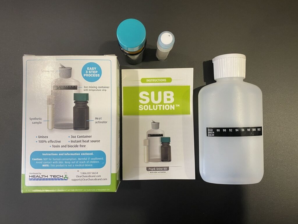 sub solution synthetic urine contents